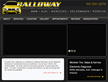 Tablet Screenshot of callowayeuropeanautomotive.com